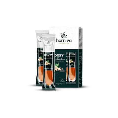 Honey Spoon with Ginger and Black Seeds (12Pcs)
