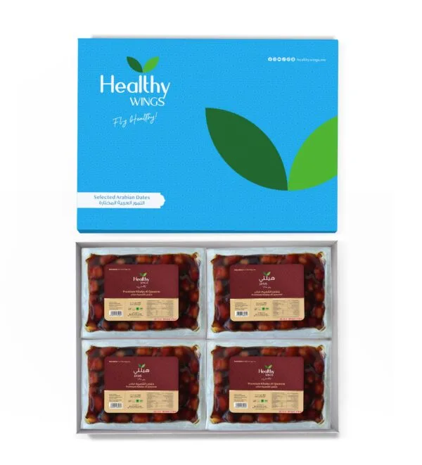 Healthy Wings Premium Khalas Al Qaseem Dates 4 Pieces